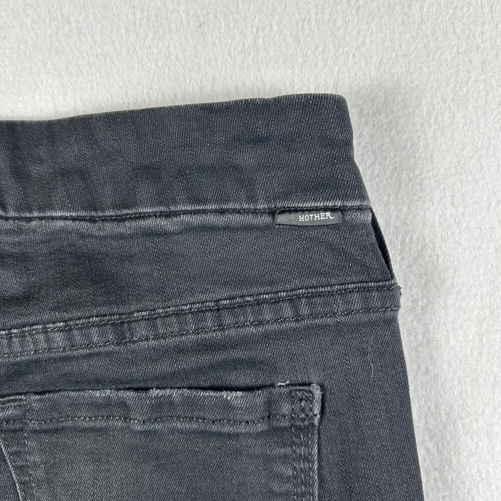 Mother The Looker Jeans Womens 25 Black Dark Wash Mid Rise Skinny USA
